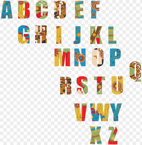 african ethnic abstract alphabet icons - alphabet Isolated Icon in Transparent PNG Format