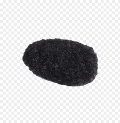 Afro Style Toupee Transparent PNG Isolated Object