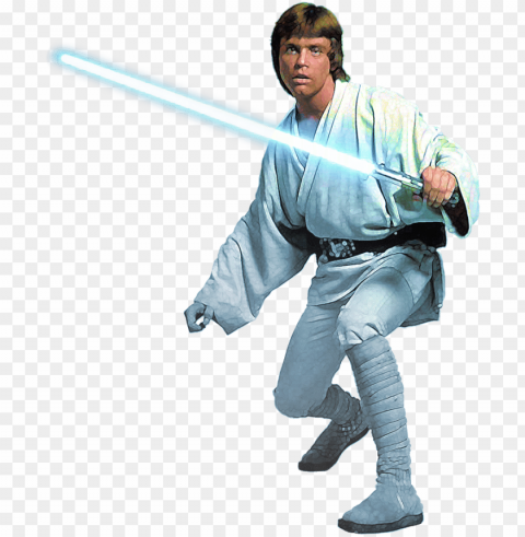 after dropping his blue lightsaber along with a hand - luke skywalker with lightsaber Transparent PNG artworks for creativity