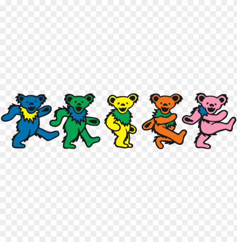 after how much y'all loved my hi-res stealie here's - grateful dead dancing bears PNG with no bg