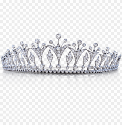 ageant tiara clip - silver queen crown Transparent Background Isolated PNG Figure
