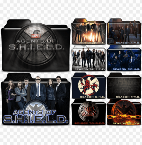 agents of shield season 5 folder icon PNG Isolated Object with Clarity