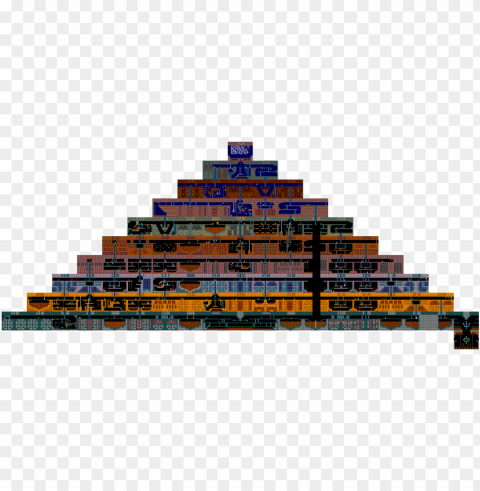 ahuizotl's tomb - pyramid of la venta Isolated Object with Transparency in PNG