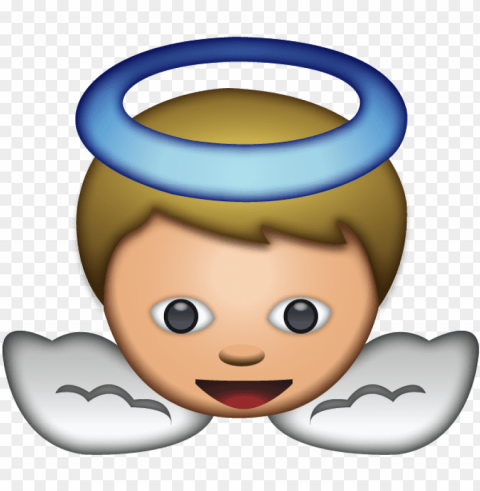 Ai File - Angel Emoji PNG With Clear Isolation On Transparent Background