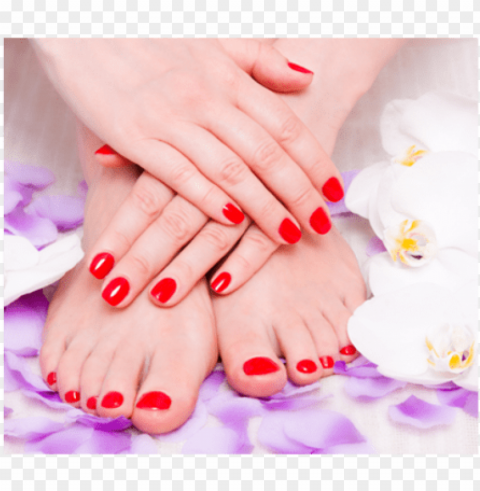 ails brows lashes - manicure pedicure PNG Graphic Isolated on Clear Backdrop