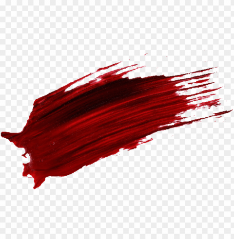 aint brush line - red paint streak PNG design