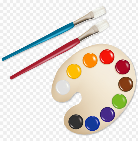 aint clipart paint board - watercolor paints clipart PNG download free
