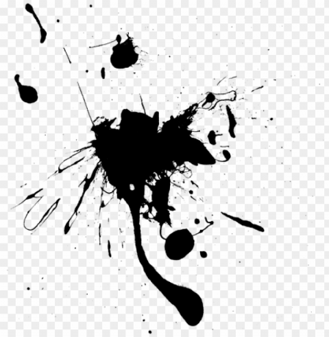 aint splatter splash ink drop splattered drip - ink dro Isolated Character on HighResolution PNG