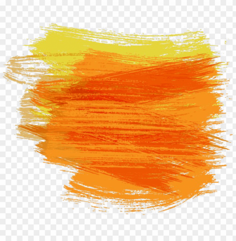 aintbrush watercolor painting pincelada - imagem cor laranja HighQuality Transparent PNG Isolated Graphic Element