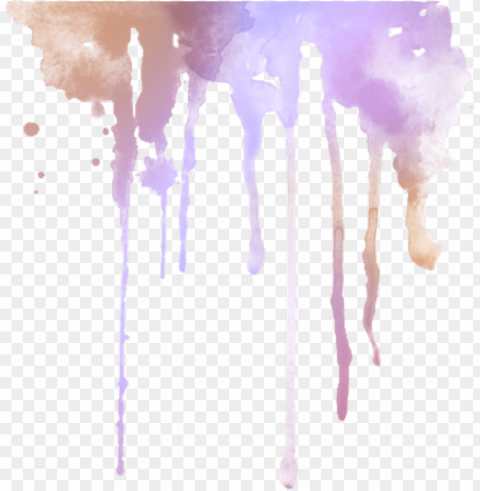 aintdrips paint dripping pastel tumblr purple - watercolor dri PNG images with clear alpha layer
