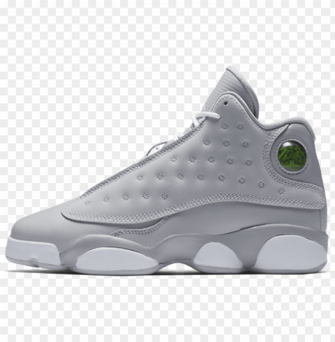 air jordan 13 retro big kids' shoe by nike size - air jordan 13 grey PNG Isolated Object with Clarity