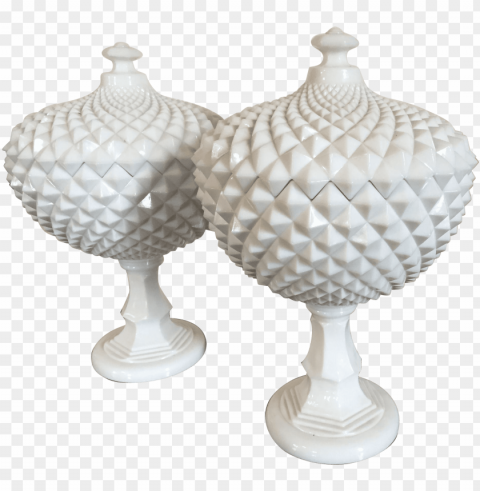 air large milk glass covered fruit bowl urns with - ur Transparent PNG Image Isolation