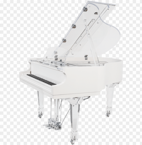 aire clear baby grand piano - fortepiano PNG for t-shirt designs PNG transparent with Clear Background ID 14566bdf