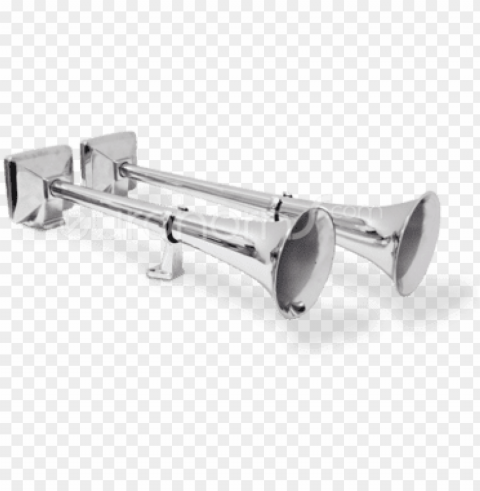 airhorn transparent trumpet - truck horn PNG Image with Isolated Graphic Element