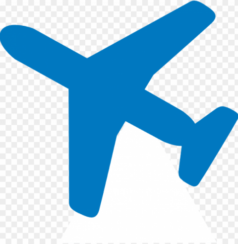 Airplane Clip Art At Clker - Blue Plane Icon Transparent PNG Isolated Illustrative Element