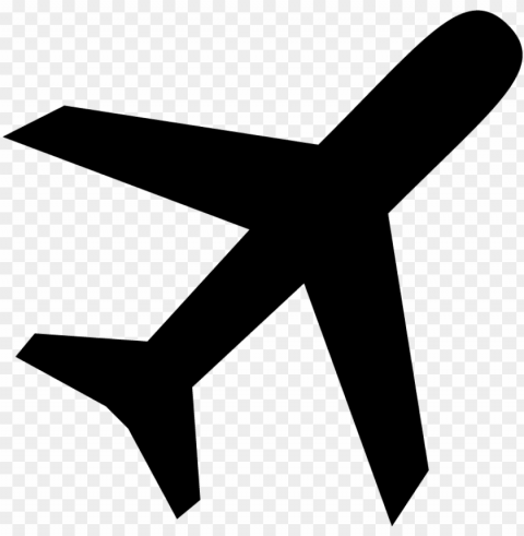 airplane flight plane icon symbol vector - aircraft sv Isolated Design Element in Clear Transparent PNG