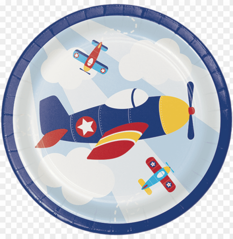 airplane flyer dessert plates - purr-fect party dinner plates - 23cm 8pk pack of Transparent PNG vectors PNG transparent with Clear Background ID be215e9d