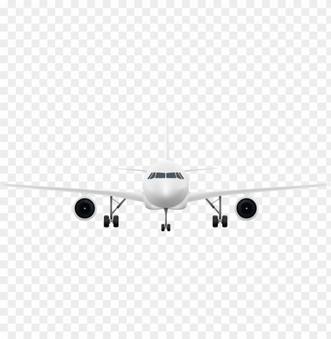 Airplane Front View Transparent PNG Isolation Of Item