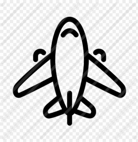 airplane icon - vacation transparent icon Isolated Element with Clear PNG Background