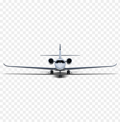airplane view free transport - private jet front view PNG for educational use