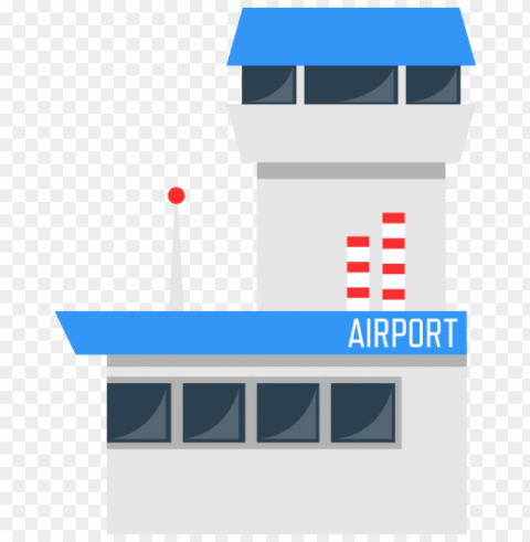 airport Transparent Background Isolated PNG Art