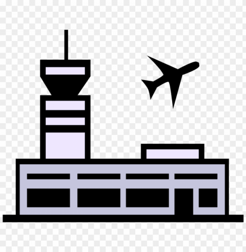 airport Transparent Background Isolated PNG Illustration