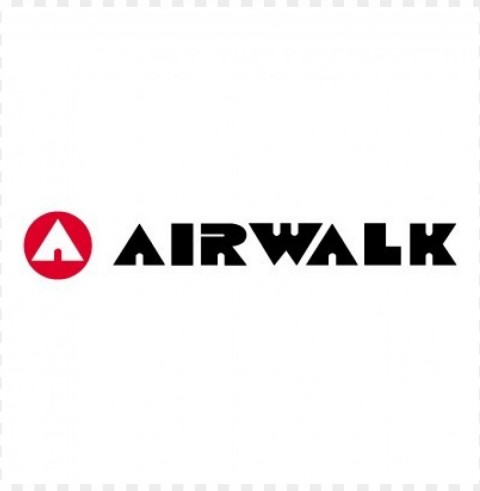 airwalk clothing logo vector Isolated Graphic on Clear PNG