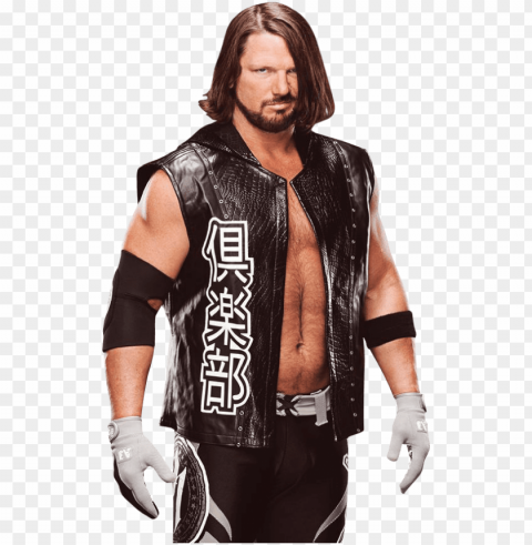 aj styles with us championship PNG for personal use