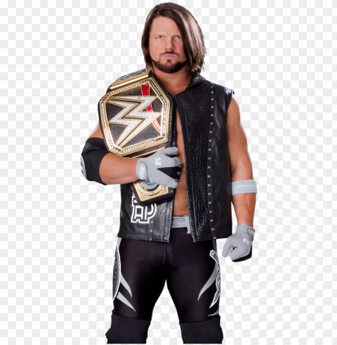 aj styles wwe champion by nib - aj styles Free PNG images with alpha channel variety