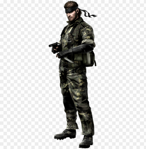 aked snake - solid snake metal gear solid 3 Transparent PNG images with high resolution