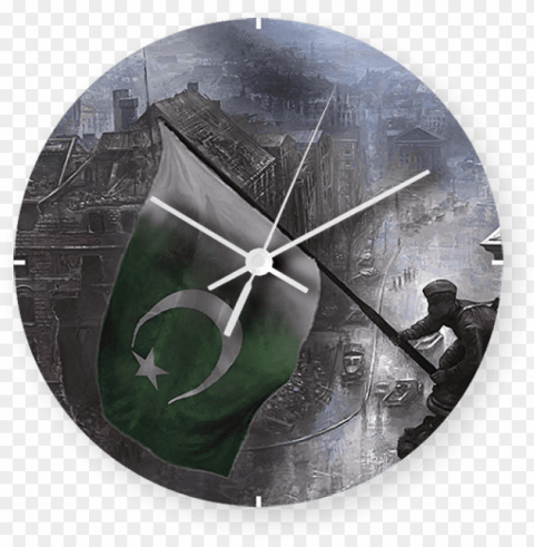 Akistan Flag Printed Clock - Pakistan Army Wallpapers Hd Transparent PNG Graphics Library