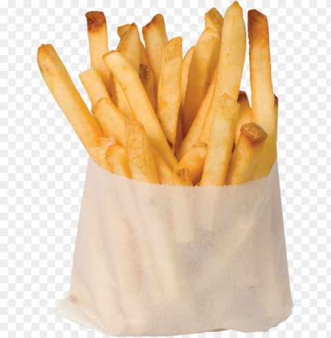 al french fries white paper cup PNG with Isolated Object and Transparency