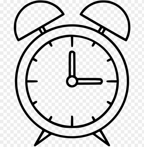 Alarm Clock - - Easy Drawings Of A Clock Clear PNG Graphics