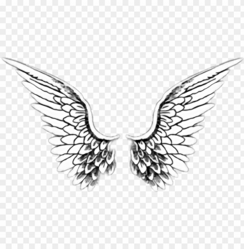 alas white tumblr - angel wings Transparent PNG Isolated Graphic Element