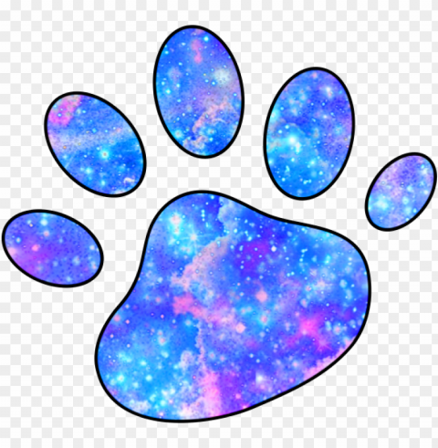 alaxy paws pawprint dog cat cute - galaxy paw print Isolated PNG Image with Transparent Background