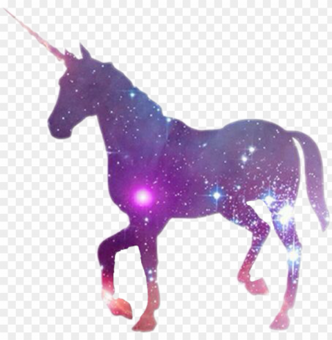 Alaxy Unicorn Tumblr - Einhorn Galaxy PNG Image With Isolated Graphic