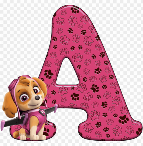 alfabeto - patrulha canina - skye 1 - - personalized custom birthday t-shirt paw patrol skye PNG photos with clear backgrounds