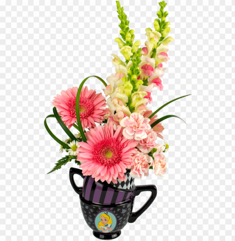 alice in wonderland pink bouquet - flower bouquet Transparent PNG images for graphic design