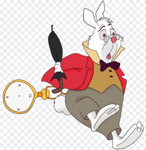 alice in wonderland rabbit - alice in wonderland mad hatter and white rabbit PNG files with no backdrop wide compilation