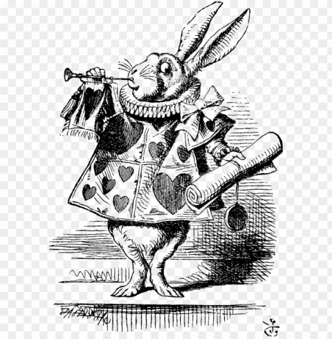 Alice In Wonderland Tenniel Cheshire - John Tenniel Alice In Wonderland Rabbit PNG Photo With Transparency