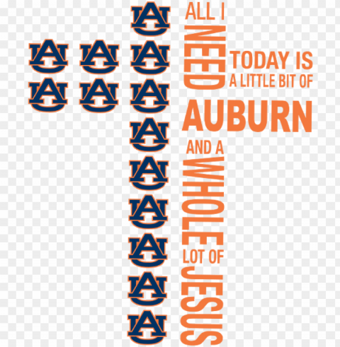 all i need little auburn & lot jesus cross & svg - sports coverage ncaa auburn tigers sheet set quee PNG for social media