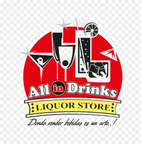 all in drinks vector logo free download PNG images with high transparency