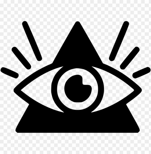 all seeing eye line icon PNG photos with clear backgrounds
