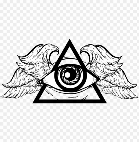all seeing eye with wings PNG picture