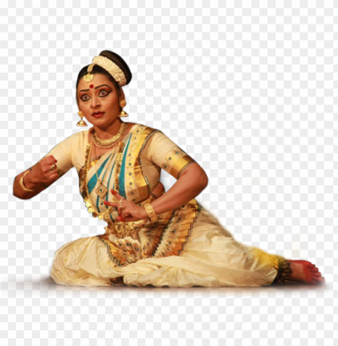 Allavi Krishnan Mohiniyattam Dancer Free Transparent Background PNG