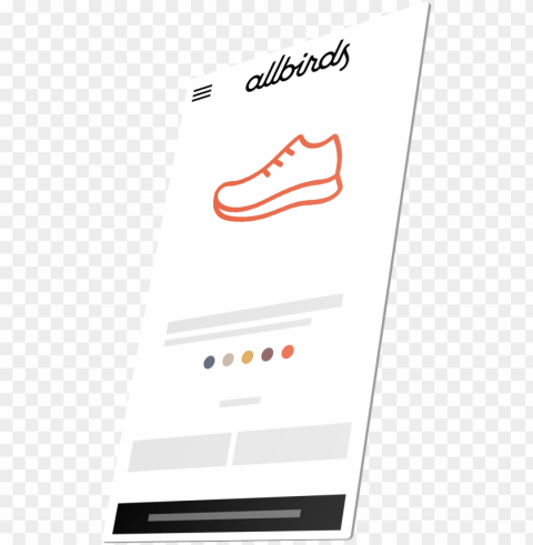 Allbirds Webstore Screen Flat PNG File With Alpha