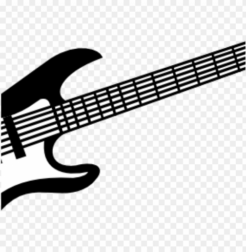 allery of grand guitar clipart black and white silhouette - electric guitar clipart PNG files with no background bundle
