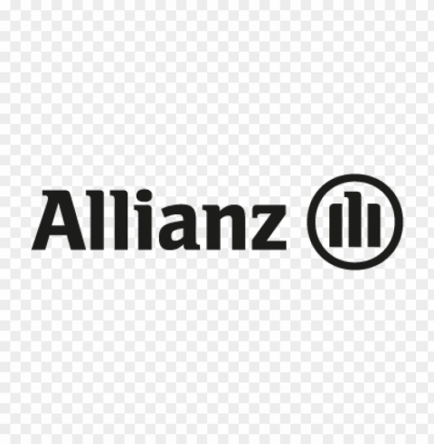 allianz black vector logo free download Isolated Icon with Clear Background PNG