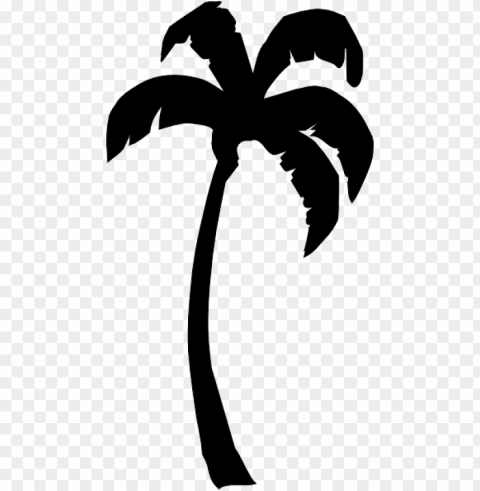 alm black clip art at clker - black palm tree clip art Transparent PNG Isolated Illustration