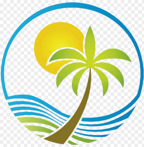 alm tree vector - palm trees logo Clear PNG image